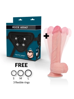 Gurt + Hawk-Rotator und Vibrator 22 cm -O- 4.6 cm von Rock Army