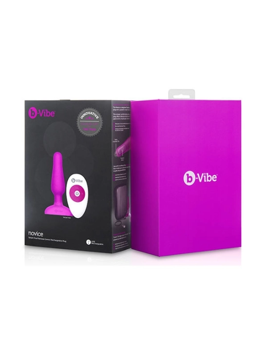 Novice Anal-Stecker mit Fernbedienbares Fuchsia von B-Vibe