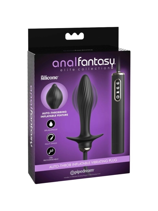 Aufblasbarer Plug & Auto-Throb Vibrator von Anal Fantasy Elite Collection