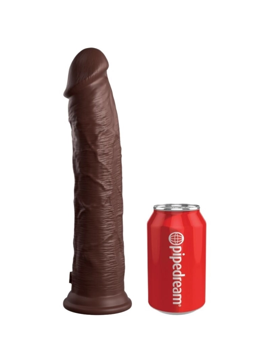 Elite Realistischer Silikondildo 28 cm Braun von King Cock