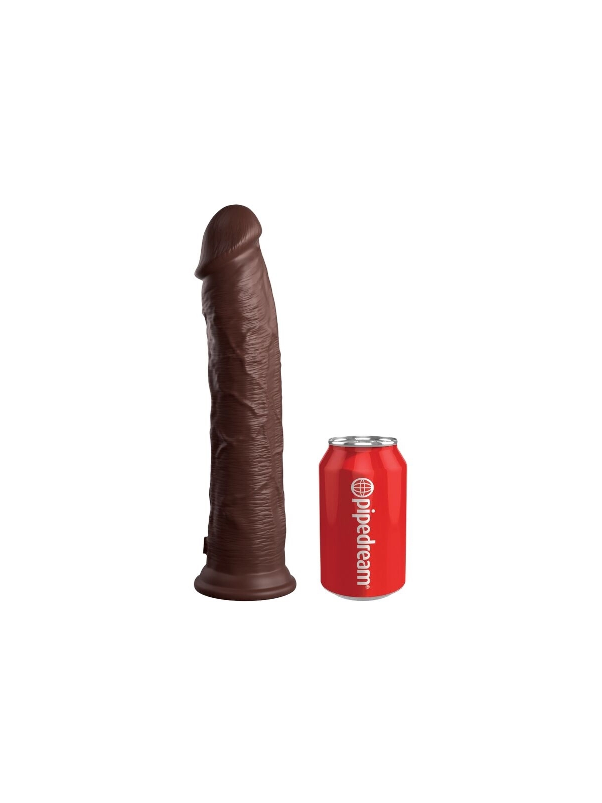 Elite Realistischer Silikondildo 28 cm Braun von King Cock