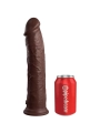 Elite Realistischer Silikondildo 28 cm Braun von King Cock