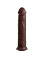 Elite Realistischer Silikondildo 28 cm Braun von King Cock