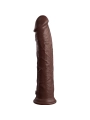 Elite Realistischer Silikondildo 28 cm Braun von King Cock