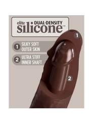 Elite Realistischer Silikondildo 28 cm Braun von King Cock