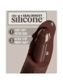 Elite Realistischer Silikondildo 28 cm Braun von King Cock