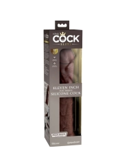 Elite Realistischer Silikondildo 28 cm Braun von King Cock