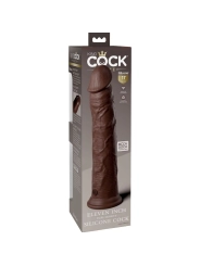 Elite Realistischer Silikondildo 28 cm Braun von King Cock