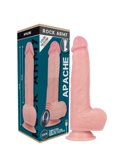 Harness + Flüssigsilikon Vibrator Premium Apache Fernbedienbare 20.5 cm -O- 4.62 cm von Rock Army