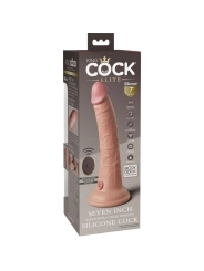 Elite Realistischer Dildo Vibrator & Silikon Fernbedienbares 17.8 cm von King Cock