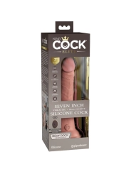 Elite Realistischer Dildo Vibrator & Silikon Fernbedienbares 17.8 cm von King Cock