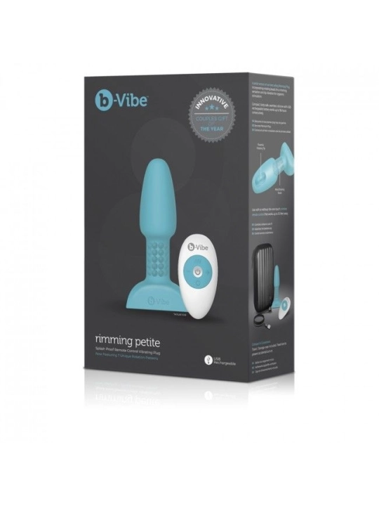 Rimming Analplug mit Fernbedienung, Petite Teal von B-Vibe