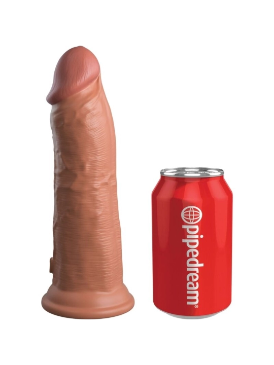 Elite Realistischer Dildo mit Vibration und Silikon 20.3 cm Karamell von King Cock