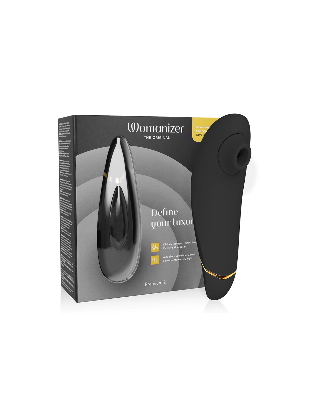 Premium 2 Klitoralstimulator Schwarz von Womanizer