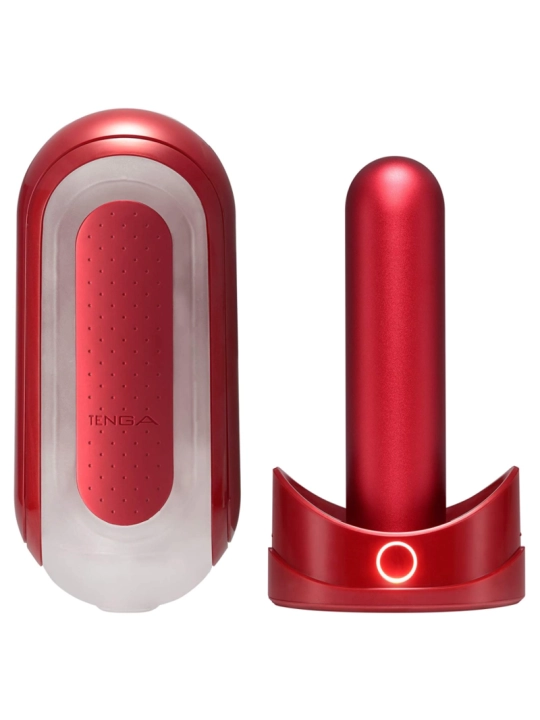 Flip 0 Zero Red mit Heizung von Tenga