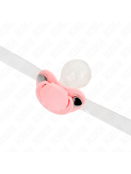 Rosa Schnullerform-Spitze 5,5 X 4 cm Verstellbar 43-60 cm von Kink Collar & Gag