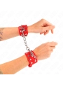 Armbänder mit Doppelter Reihe Verstellbarer Nieten Rot von Kink Wrist Restraint