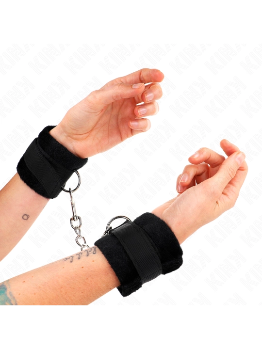 Beginner Pelzhandmanschetten Schwarz 30 X 7 cm von Kink Wrist Restraint