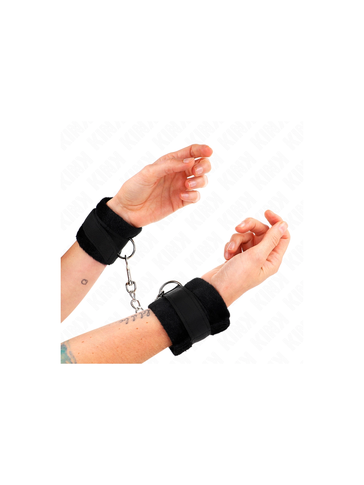 Beginner Pelzhandmanschetten Schwarz 30 X 7 cm von Kink Wrist Restraint