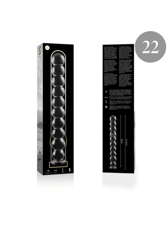 ♥ Modell 22 Dildo Borosilikatglas 21,5 X 2,5 cm Klar von Nebula Series By Ibiza ♥