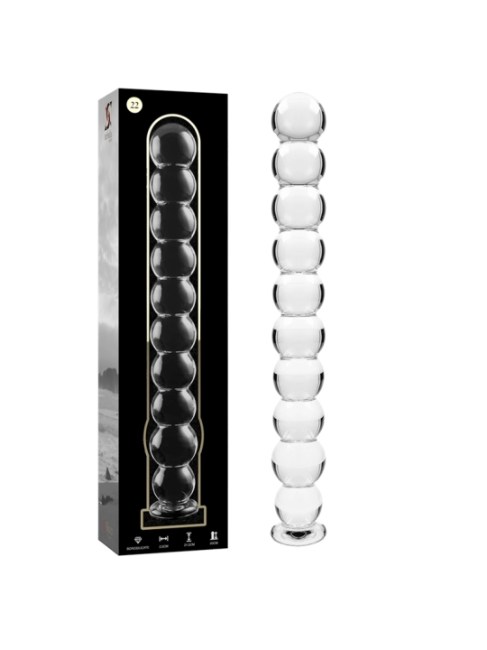 ♥ Modell 22 Dildo Borosilikatglas 21,5 X 2,5 cm Klar von Nebula Series By Ibiza ♥