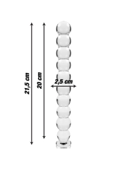 ♥ Modell 22 Dildo Borosilikatglas 21,5 X 2,5 cm Klar von Nebula Series By Ibiza ♥