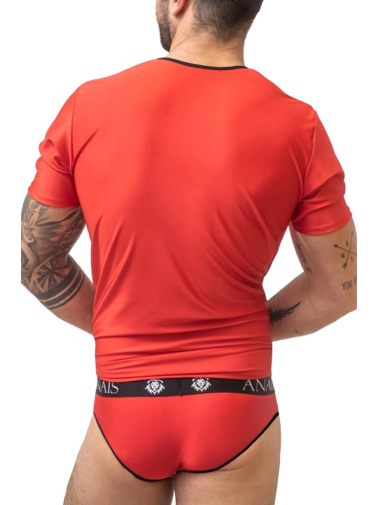 Herren T-Shirt 053508 Rot von Anais For Men