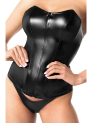 F334 Wetlook Corsagen-Top von Noir Handmade