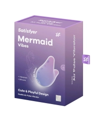 Mermaid Vibes Stimulator & Vibrator Violett und Rosa von Satisfyer Air Pulse