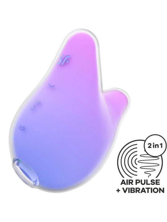 Mermaid Vibes Stimulator & Vibrator Violett und Rosa von Satisfyer Air Pulse