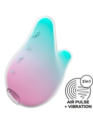 Mermaid Vibes Stimulator & Vibrator Mint und Pink von Satisfyer Air Pulse