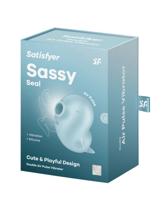 Sassy Seal Stimulator & Vibrator Blau von Satisfyer Air Pulse