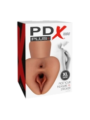 Pick Your Pleasure XL Realistischer Stroker Braun von Pdx Plus+