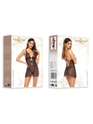 Davina Chemise & Tanga schwarz von Beauty Night Fashion