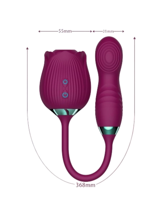 ARMONY - DELIGHT BLUMENVIBRATOR & STOßUNG MIT ROTER ZUNGE