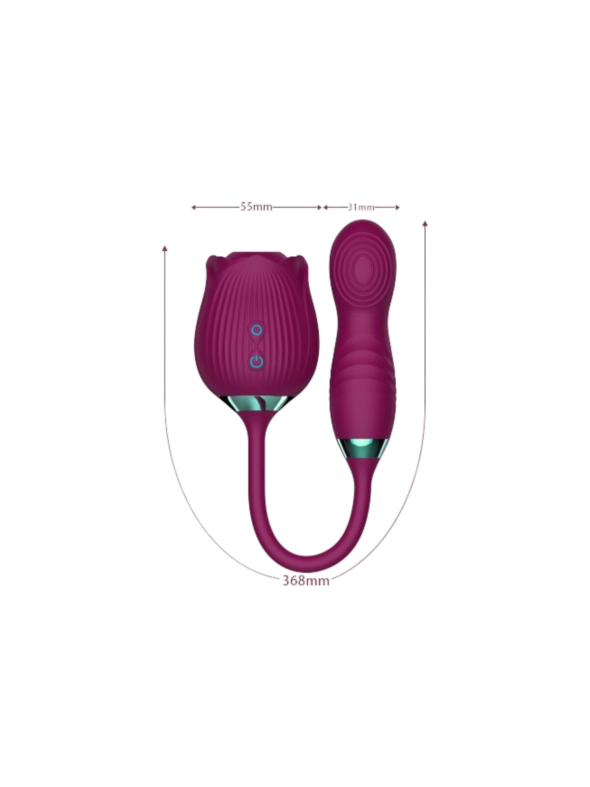 ARMONY - DELIGHT BLUMENVIBRATOR & STOßUNG MIT ROTER ZUNGE