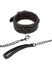 CALEXOTICS - NOCTURNAL HALSBAND & LEINE LEDER VERSTELLBAR SCHWARZ