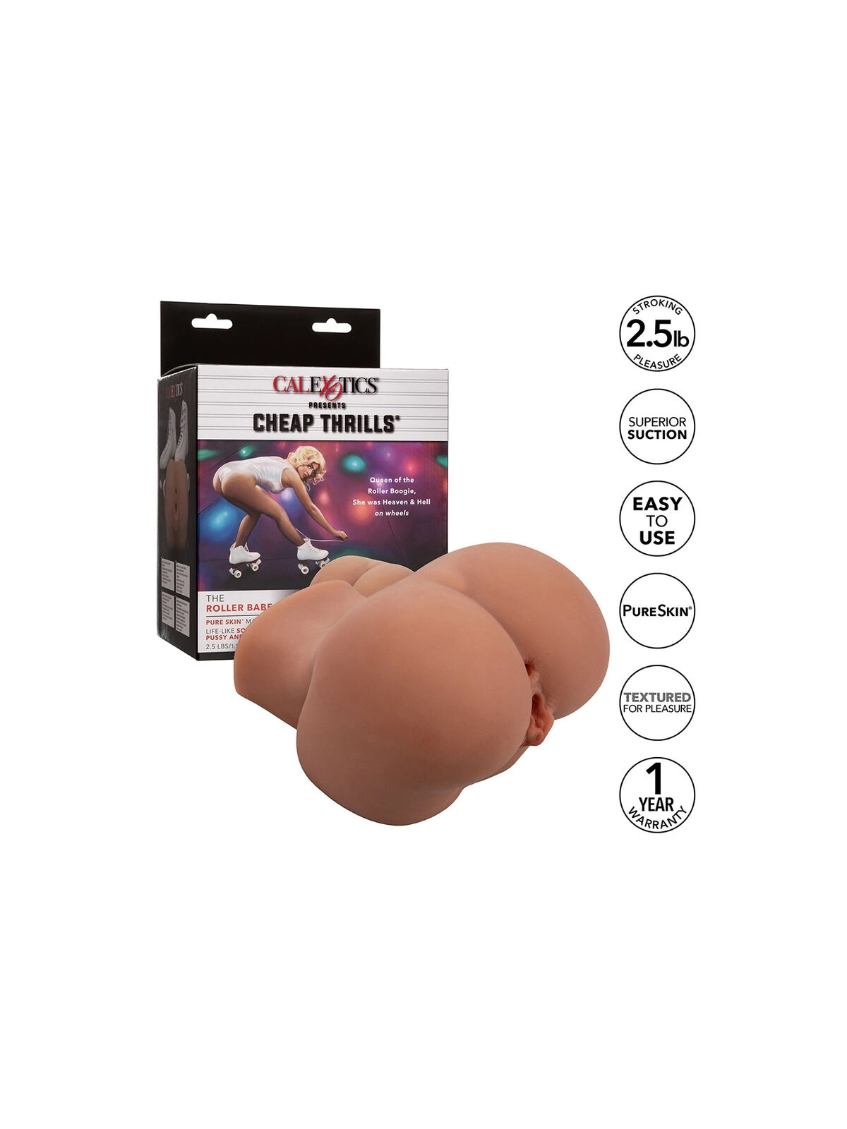 CALEXOTICS - THE ROLLER BABE DOPPELT REALISTISCHER MASTURBATOR, FLEISCH