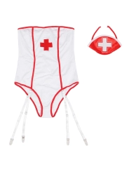 Sexy Krankenschwesterkostüm mit Teddy S/M von Subblime Costumes