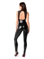 Wetlook Overall mit Spitzen Ausschnitt F342 von Noir Handmade