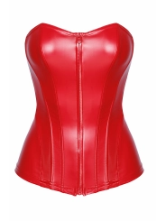 Wetlook Corsagen-Top rot F355 von Noir Hanndmade Orgia Collection