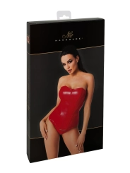 Wetlook Corsagen-Top rot F355 von Noir Hanndmade Orgia Collection