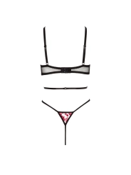 ♥ Evangelina Body schwarz-rot von Beauty Night Fashion ♥