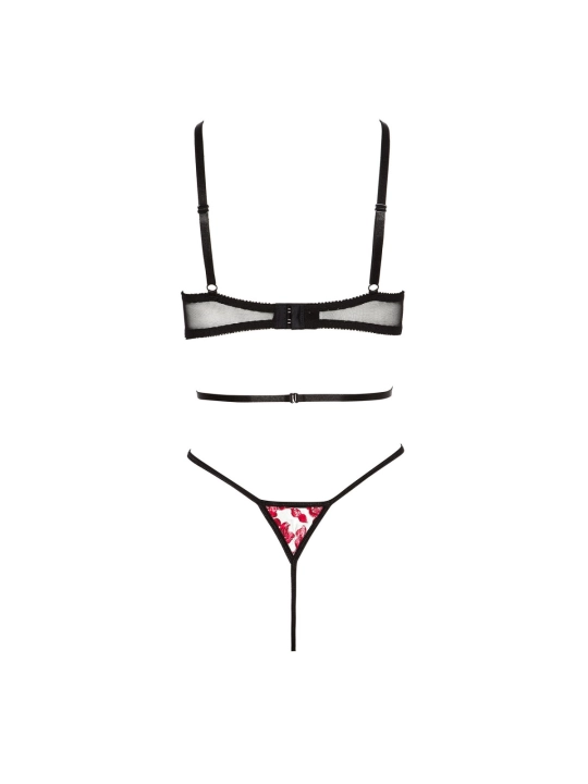 ♥ Evangelina Body schwarz-rot von Beauty Night Fashion ♥