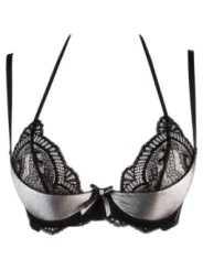 ♥ BH schwarz-silber V-9481 von Axami ♥