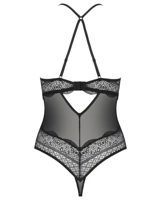 Weißer Damen-String-Body Athena von Passion Dessous