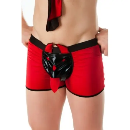 ♥ Rot/Schwarzer Boxershorts Sw/108 Andalea Sexy Work Kollektion ♥