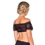 Dirndl-Bluse Schwarz von Dirndline | Fesselliebe.de