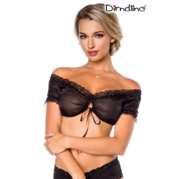 Dirndl-Bluse Schwarz von Dirndline | Fesselliebe.de