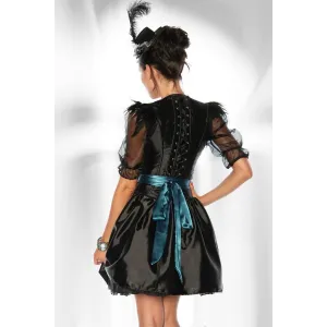 ♥ Dirndl Schwarz/Türkis ♥